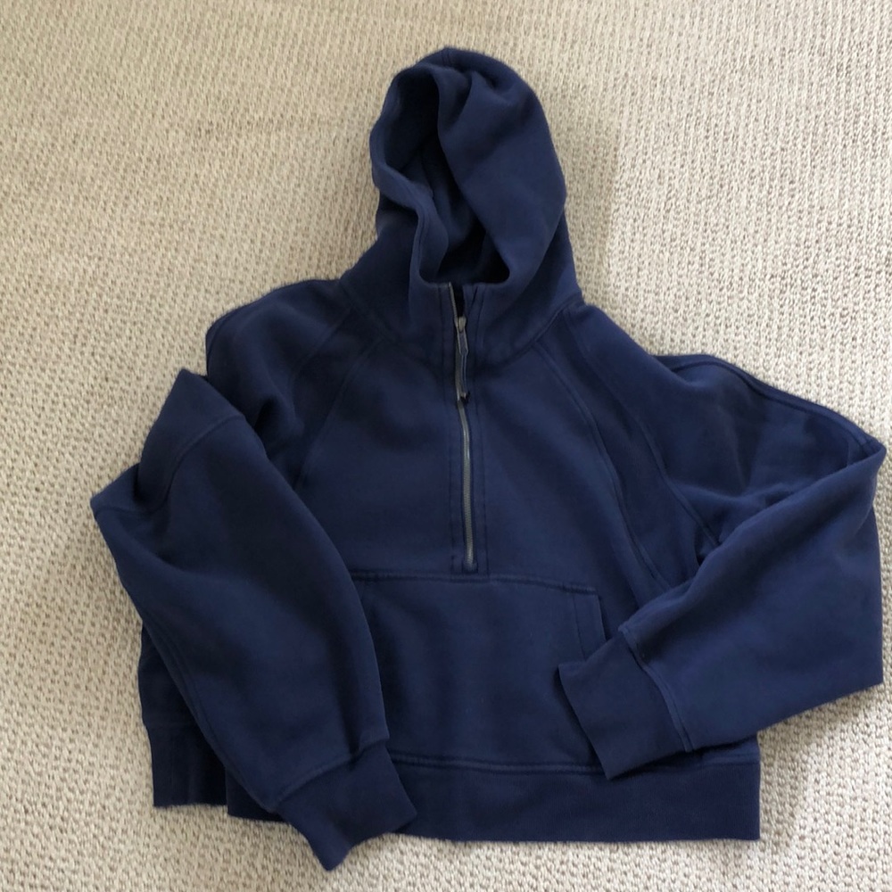 LuLuLemon scuba half zip hoodie - dark blue